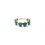 Garnet Round Stackable Ring Band with Adjustable Shank in 18k Yellow Gold