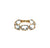 Aquamarine Stackable Ring Bands in 18k Yellow Gold