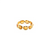 Gemstone Stackable Ring Band in 18K Yellow Gold