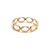 Tresor Collection - Gemstone Stackable Ring Band in 18K Yellow Gold Rose Quartz