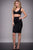 Sleeveless with V-Neckline Two-Piece Fitted Cocktail Dress M544