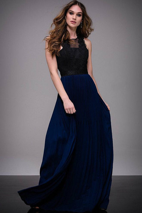 Two-Tone Sleeveless A-line Dress M608