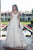 Rachel Allan Bridal - Foliage Embroidered Tiered Bridal Gown M612 in White and Neutral