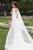 Rachel Allan Bridal - Lace Gown with Detachable Cape Sleeve M613 in white