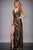 Long Jersey V-Neck Contemporary Dress M616