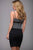 Two-Tone Spaghetti Strap Cocktail Dress M625
