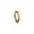 Pink Tourmaline Round Stackable Ring Bands With Adjustable Shank In 18k Yellow Gold