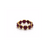 Pink Tourmaline Round Stackable Ring Bands With Adjustable Shank In 18k Yellow Gold