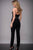 Halter Neck Black Fitted Jumpsuit M641