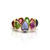 Tresor Collection - Multi-Color Tourmaline Stackable Ring Band in 18K Yellow Gold