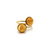 Citrine Facted Round Ring in 18K Yellow Gold