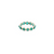Emerald Eternity Stackable Ring in 18k YG - 4mm