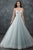 Rachel Allan - M644 Sleeveless Beaded Bodice Tulle Wedding Gown in Ivory/Light Blue