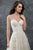 Rachel Allan - M648 Lace Appliqued Strapless Bridal Gown in Ivory and Champagne