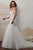 Rachel Allan - M660 Beaded Lace Mermaid Wedding Gown With Cape in White