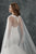Rachel Allan - M660 Beaded Lace Mermaid Wedding Gown With Cape in White