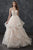 Rachel Allan - M664 Ruffled Plunging Sweetheart Bridal Gown in Pink and White