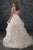 Rachel Allan - M664 Ruffled Plunging Sweetheart Bridal Gown in Pink and White