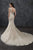 Rachel Allan - M665 Floral Appliqued Mermaid Bridal Dress in White and Neutral