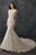 Rachel Allan - M665 Floral Appliqued Mermaid Bridal Dress in White and Neutral