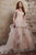Rachel Allan - M667 Off-Shoulder Ruffled Bridal Gown in Pink and Neutral