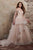 Rachel Allan - M667 Off-Shoulder Ruffled Bridal Gown in Pink and Neutral