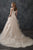 Rachel Allan - M667 Off-Shoulder Ruffled Bridal Gown in Pink and Neutral