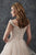 Rachel Allan - M667 Off-Shoulder Ruffled Bridal Gown in Pink and Neutral