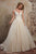 Rachel Allan - M668 Floral Appliqued Scoop Bridal Gown in White