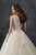 Rachel Allan - M668 Floral Appliqued Scoop Bridal Gown in White