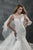 Rachel Allan - M677 Lace Tulle Mermaid Wedding Dress With Cape in White