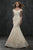 Rachel Allan - M678 Mermaid Bridal Gown with Overskirt in White and Neutral