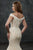 Rachel Allan - M678 Mermaid Bridal Gown with Overskirt in White and Neutral