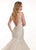 Lo'Adoro by Rachel Allan - M723 Illusion V Neck Mermaid Bridal Dress In White and Neutral