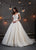Lo'Adoro by Rachel Allan - M726 Embroidered Plunging V-neck Ballgown In Neutral