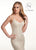 Lo'Adoro by Rachel Allan - M727 Sequined Lace Scoop Neck Trumpet Gown In Neutral