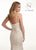 Lo'Adoro by Rachel Allan - M727 Sequined Lace Scoop Neck Trumpet Gown In Neutral