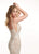 Lo'Adoro by Rachel Allan - M729 Applique Bateau Trumpet Gown In Neutral