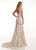 Lo'Adoro by Rachel Allan - M729 Applique Bateau Trumpet Gown In Neutral