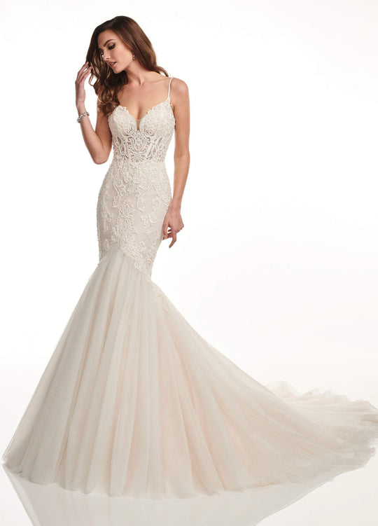 Lo'Adoro by Rachel Allan - M730 Sweetheart Mermaid Bridal Dress In White