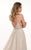 Lo'Adoro by Rachel Allan - M733 Sheer Plunging Neck A-Line Bridal Gown In White and Neutral