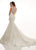 Lo'Adoro by Rachel Allan - M736 Applique Scoop Neck Mermaid Gown In White