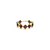 Amethyst Square Ring Band in 18K Yellow Gold