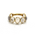 Tresor Collection - Gemstone Faceted Oval Ring Band in 18k Yellow Gold