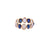 Tresor Collection - Gemstone Faceted Oval Stackable Ring Band in 18k Yellow Gold