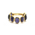Tresor Collection - Gemstone Faceted Oval Stackable Ring Band in 18k Yellow Gold
