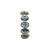 Tresor Collection - Gemstone Faceted Oval Stackable Ring Band in 18k Yellow Gold