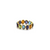 Gemstone Ring Band in 18k Yellow Gold