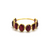 Tresor Collection - Gemstone Faceted Oval Stackable Ring Band in 18k Yellow Gold