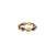 Multicolor Stones Marquise Ring Band In 18k Yellow Gold